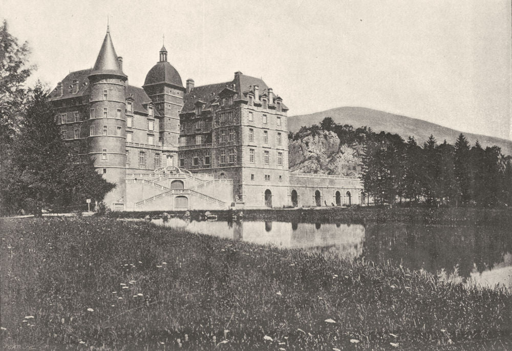 ISÈRE. Chateau de Vizille 1895 old antique vintage print picture